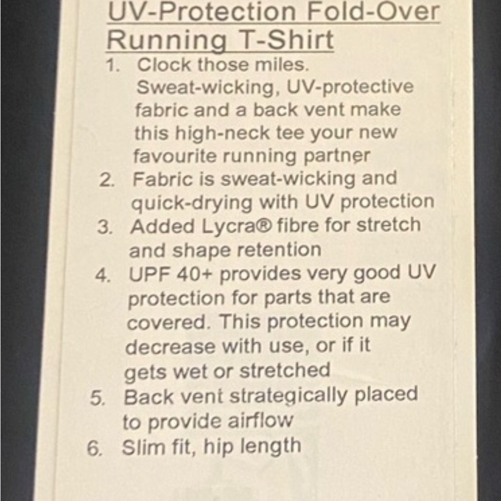 Lululemon Uv Protection Fold-Over Running T-Shirt - image 6